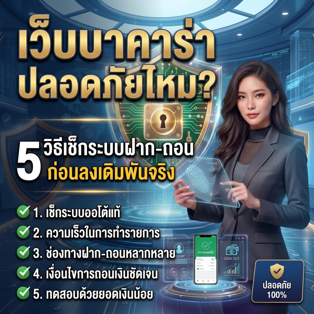 5 วิธีเช็กระบบฝาก-ถอน